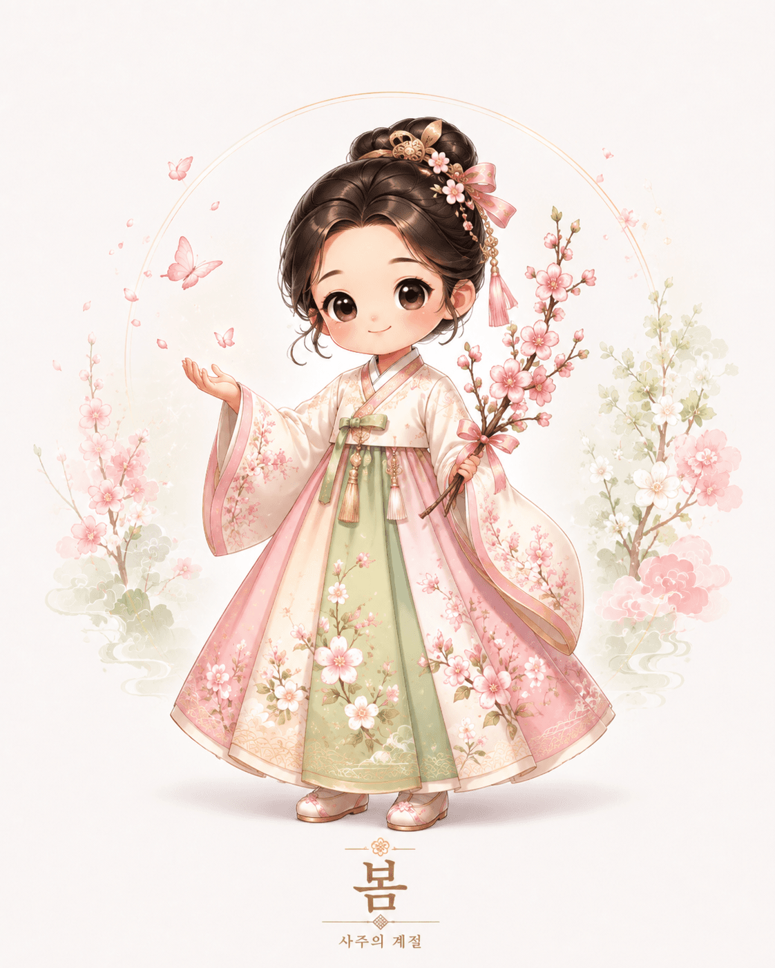 사주의 계절 캐릭터 계절이 — 봄